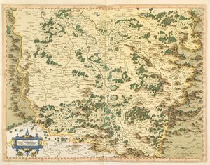 Retrato de Lorraine, a partir Mapa das ilhas britânicas, de figura&39;, publicado pela Bowen em sua c.1632